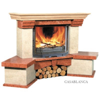 Marmora stūra kamīna apdare Casablanca