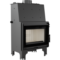 Kamīna kurtuve Kratki  Aquario Z10 PW ar centrālapkuri (dekoratīvs stikls)