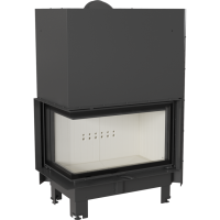 Kamīna kurtuve Kratki  MBO 15 BS giljotīna (kreisā)