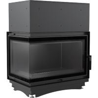 Kamīna kurtuve Kratki Oliwia 22 PW BS Deco ar centrālapkuri (kreisā)